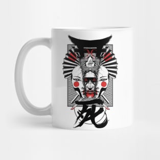 Japanese Samurai Demon Mask Mug